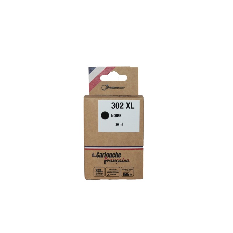 Cartouche d'encre - COMPATIBLE - HP 302XL NOIR