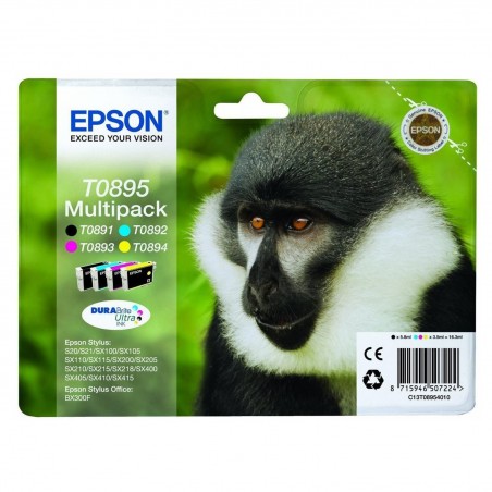 Pack cartouches d'encre Epson Babouin T0895