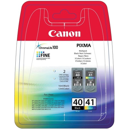 Pack cartouches d'encre Canon PG40 + CL41
