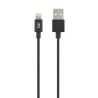CABLE LIGHTNING NOIR 2M TRESSE