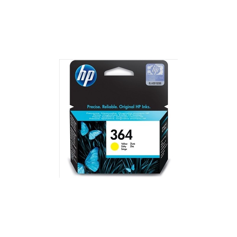 Cartouche d'encre HP N° 364 JAUNE